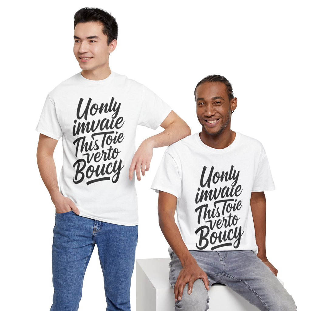 Graphic Tee — Script Typography Quote Shirt