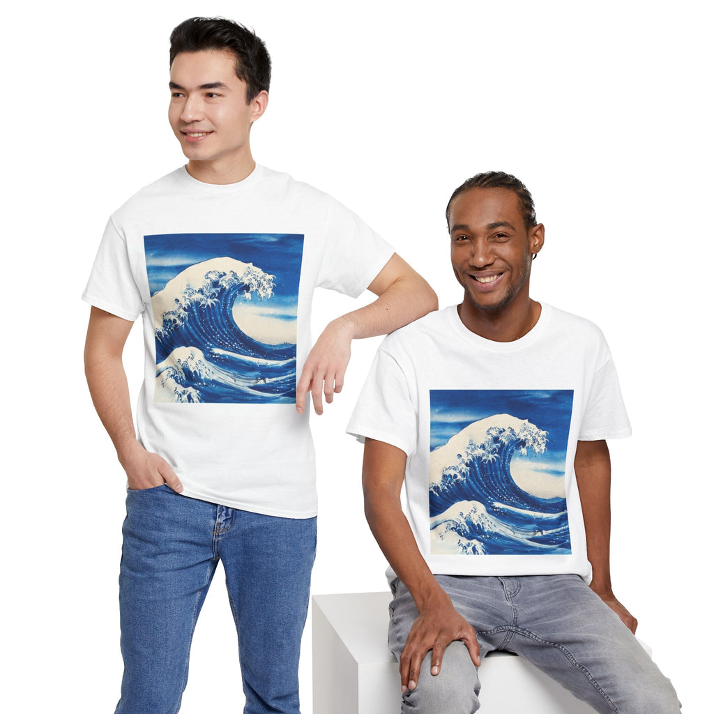 T-Shirt — Vintage Great Wave Print Tee