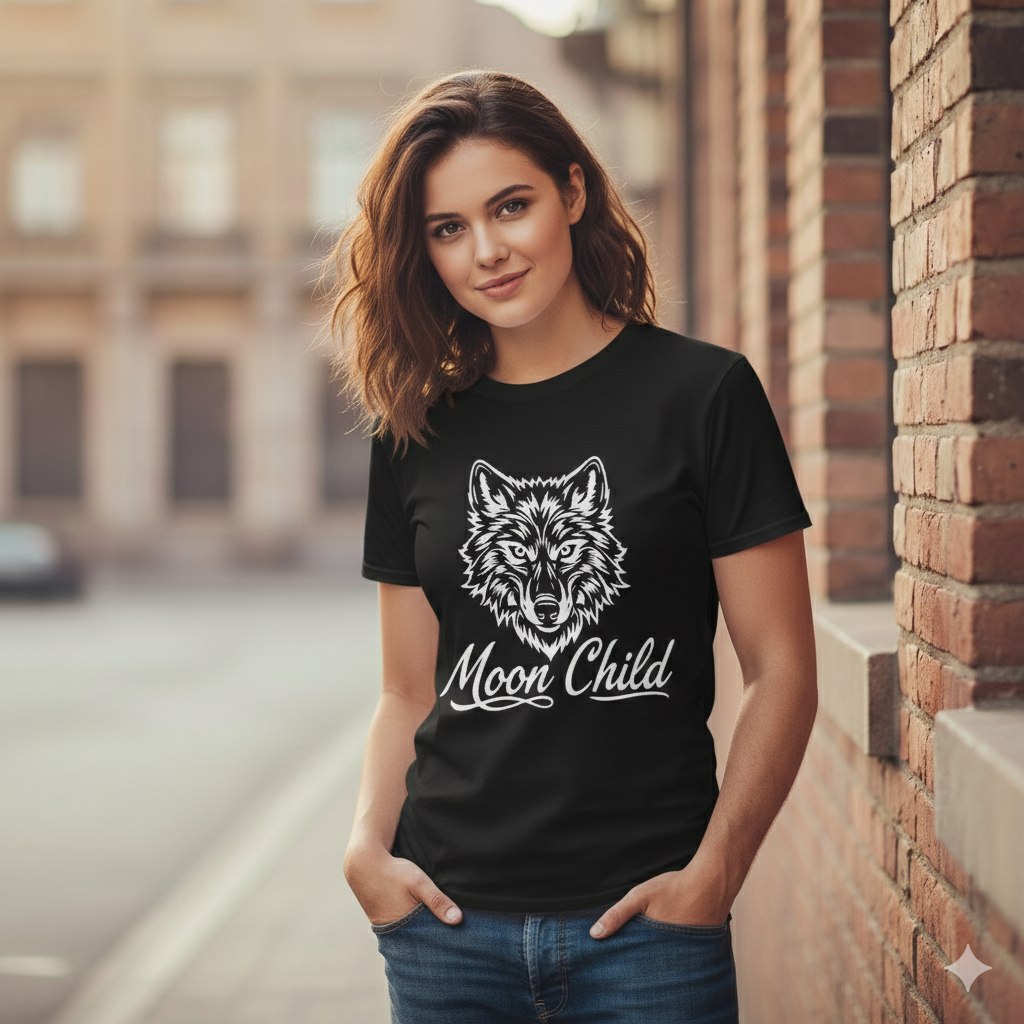 Moon Child Wolf T-Shirt
