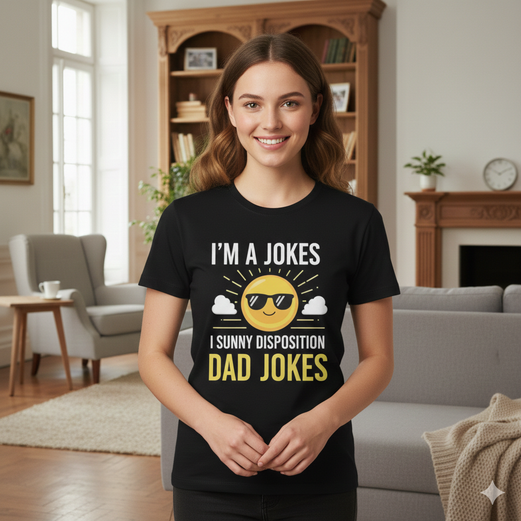 Dad Jokes T-Shirt — "I’m A Jokes, I Sunny Disposition" Funny Father’s Day Tee