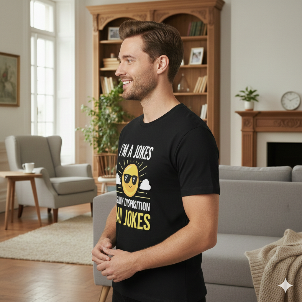 Dad Jokes T-Shirt — "I’m A Jokes, I Sunny Disposition" Funny Father’s Day Tee