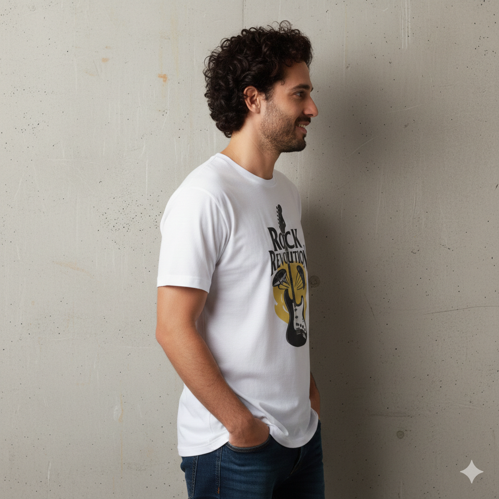 Rock Revolution Guitar T-Shirt — Vintage Electric Guitar Music Tee