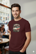 Chiquitets Vintage Car Floral Tee — "CHIQUTETS" Classic Retro Auto T‑Shirt