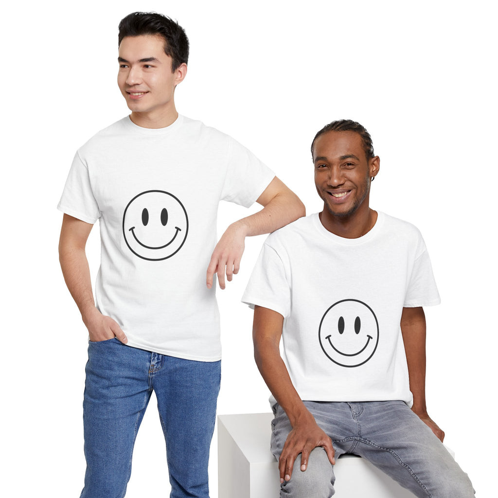 Smiley Face Graphic Tee — Minimal Retro Happy Face T-Shirt