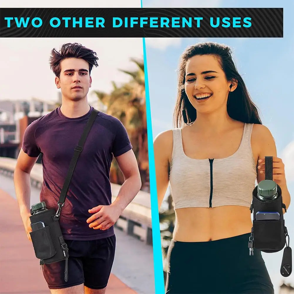 Magnetic Water Bottle Pouch Cup Holder Bag Gym-specific Water Cup Holder With Strong Magnet For Outdoor Sports Bottle Bag