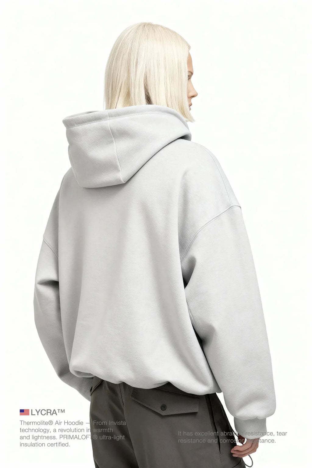 Airbag Hoodie Travel Neck Airbag Safety Sweatshirt Shockproof Protective Hoodie Outdoor  Wear Unisex Zip-Up Fleece Jacket  Man