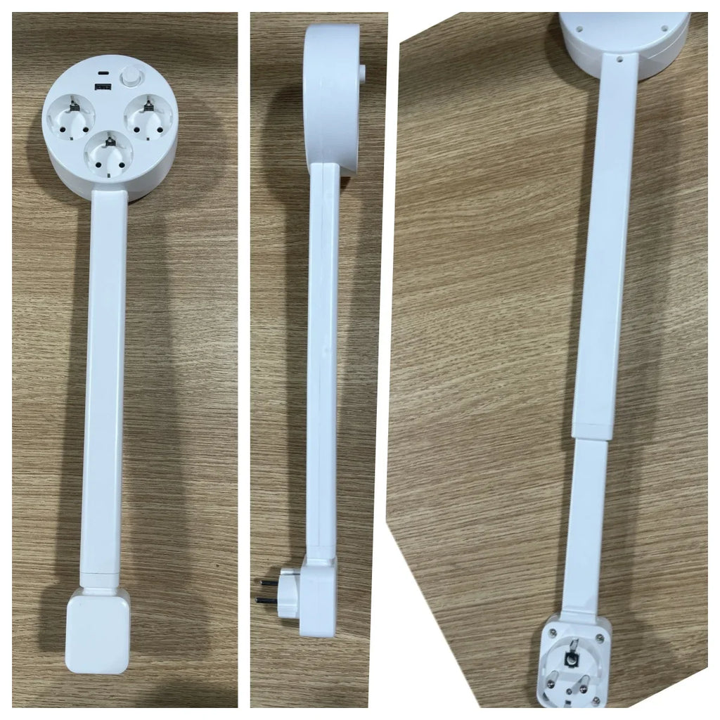New Electrical Outlet Extender, Seat Extender - Power Socket Extender In Three Specifications, Rotatable, Folding, Portable Tonfa