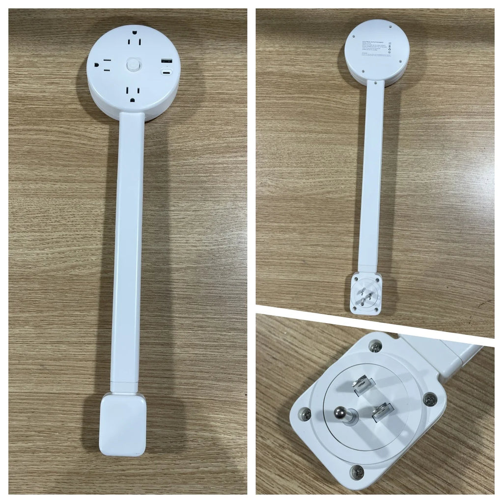 New Electrical Outlet Extender, Seat Extender - Power Socket Extender In Three Specifications, Rotatable, Folding, Portable Tonfa